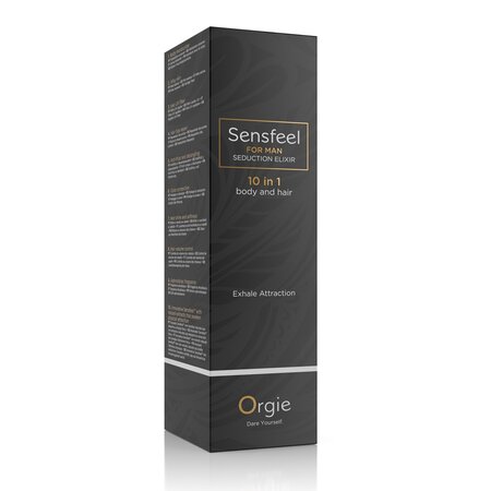 Elixir de seductie 10 in 1 pentru barbati Sensfeel, 100 ml, Orgie 609048