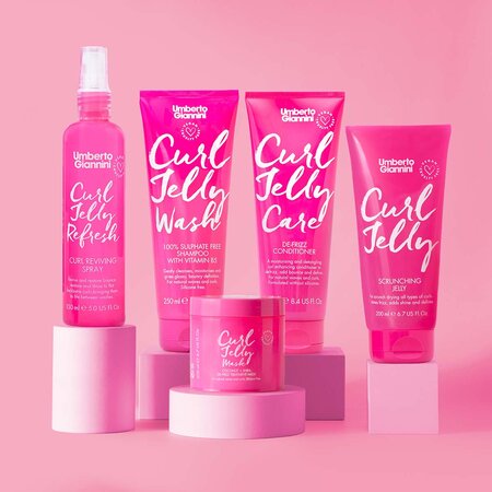 Sampon pentru definirea buclelor, cu vitamina B5 Curl Jelly Wash, 250 ml, Umberto Giannini 609220