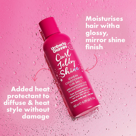 Balsam leave-in pentru parul cret Curl Jelly Shine, 180 ml, Umberto Giannini 609241