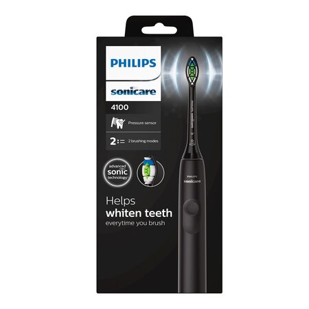 Periuta de dinti electrica 4100 Negru, 1 bucata, Philips Sonicare 609386