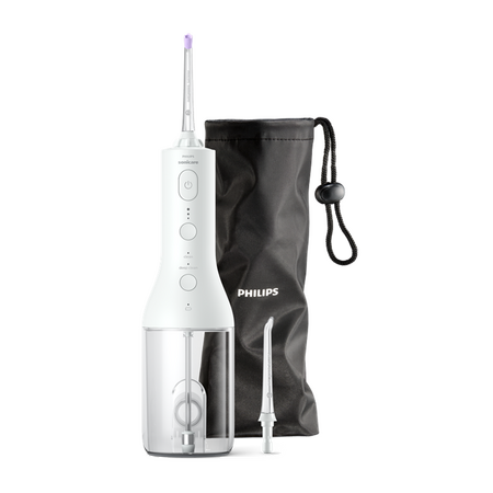 Irigator bucal portabil alb, 1 bucata, Philips Sonicare 609334