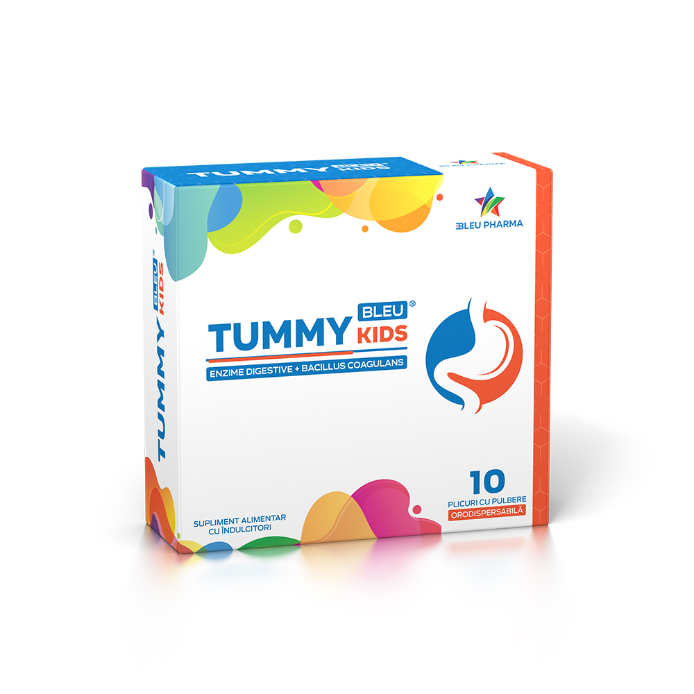 TummyBleu Kids, 10 plicuri, Bleu Pharma