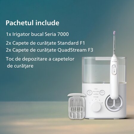 Dus bucal Power Flosser 7000, HX3911/40, 1 bucata, Philips Sonicare 732495