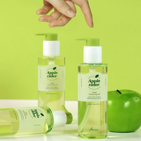 Ulei de curatare si demachiere ten Apple Cider Deep Cleansing, 200 ml, Ariul 710864