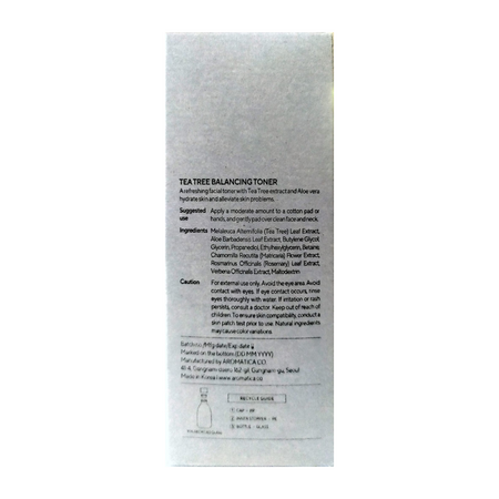 Toner de fata cu arbore de ceai, 200 ml, Aromatica 610455