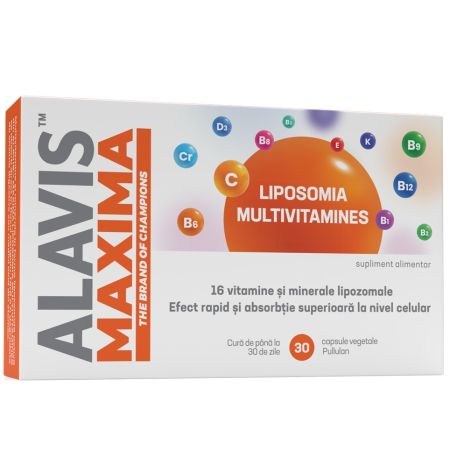 Multivitamine Liposomia, 30 capsule vegetale, Alavis Maxima