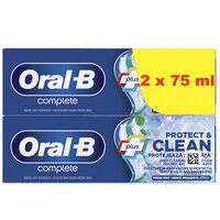 Pachet pasta de dinti Complete Protect & Clean, 2 x 75 ml, Oral-B