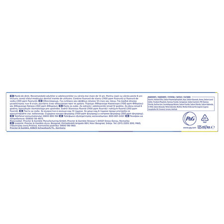 Pasta de dinti cu aroma de menta Pro Expert Professional Protection, 125 ml, Oral-B 703848