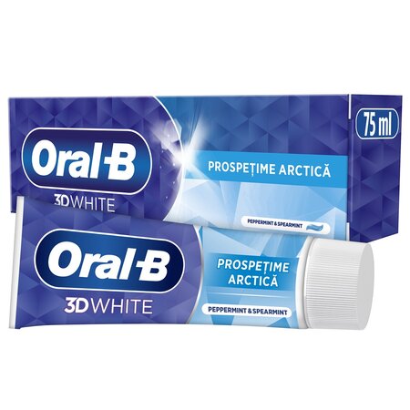 Pasta de dinti Pro 3D White Arctic Fresh, 75 ml, Oral-B 609655