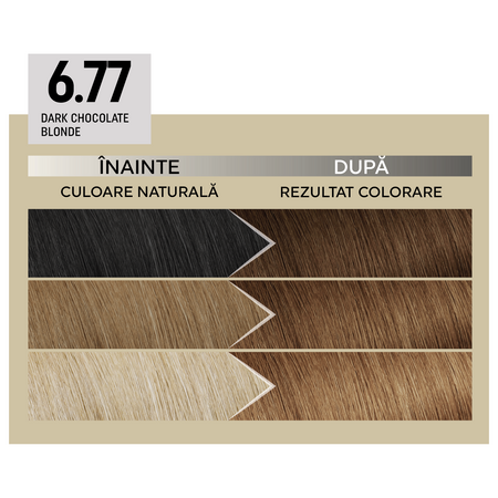 Vopsea de par permanenta 6.77 Dark Chocolate Blonde Il Salone Plex Rebuilder, Alfaparf 609686