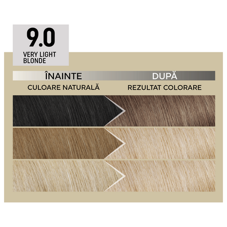 Vopsea de par permanenta 9.0 Light Blonde Il Salone Plex Rebuilder, Alfaparf 609717