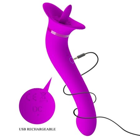Dispozitiv pentru stimularea intima cu limba magica Faust, 1 bucata, Pretty Love 609845