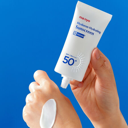 Crema de protectie solara ultra-lejera SPF50+ PA++++ Hyaluron Hydrating Sunscreen, 50 ml, manyo 609987