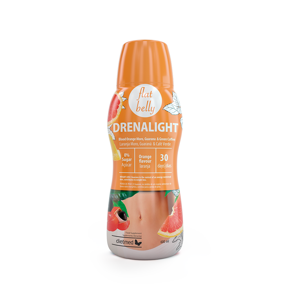 Suspensie orala Drenalight Flat Belly, 600 ml, Dietmed