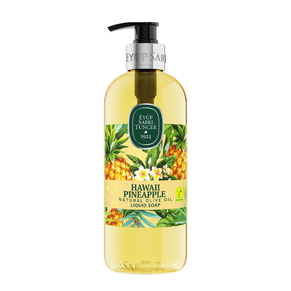 Sapun lichid cu ulei natural de masline Hawaii Pineapple, 500 ml, Eyup Sabri Tuncer