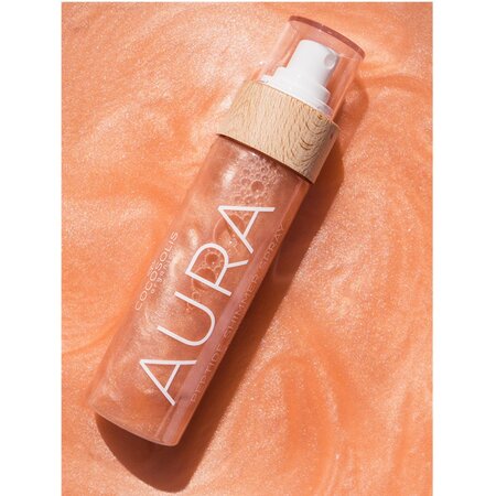 Spray cu peptide pentru fata, corp si par AURA Peptide Shimmer, 100 ml, Cocosolis 610503