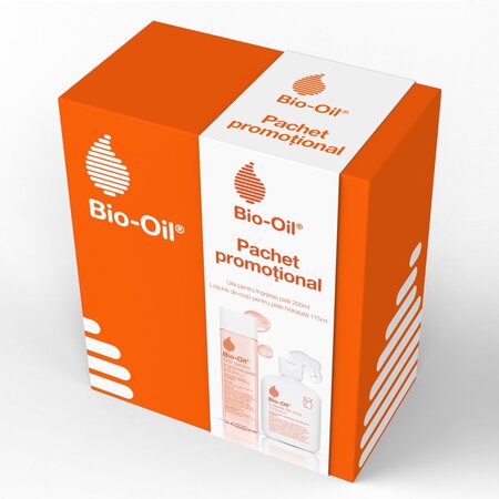 Pachet Ulei pentru ingrijirea pielii, 200 ml +  Lotiune de corp, 175 ml, Bio Oil 610555