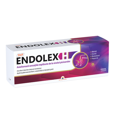Crema pentru picioare obosite Endolex H, 200 ml, Sun Wave Pharma