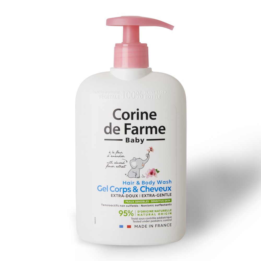 Sampon pentru par si corp Extra Gentle Baby, 500 ml, Corine de Farme