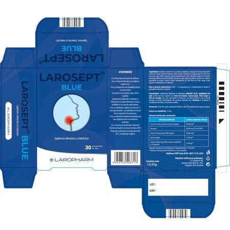 Larosept Blue, 30 comprimate de supt, Laropharm 705030