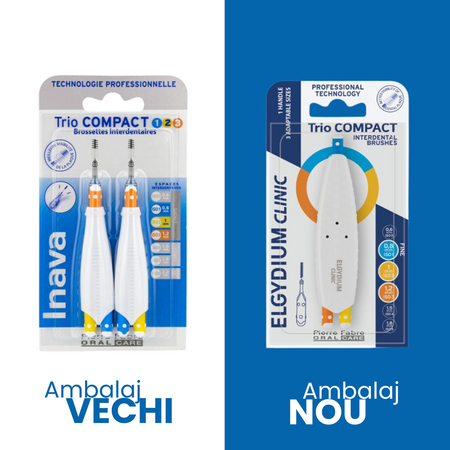 Periuta interdentara Mix Narrow Trio Compact, 2 bucati, Elgydium 722021