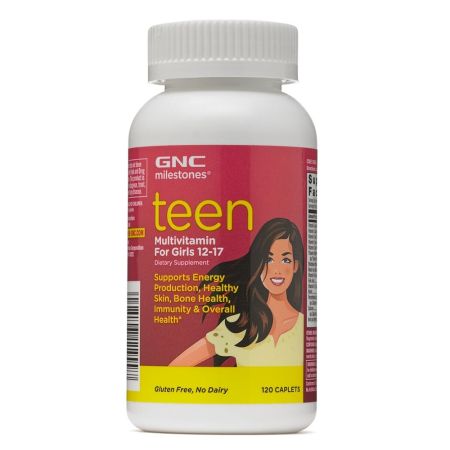 Multivitamine pentru fete intre 12-17 ani Teen Milestones, 120 tablete, GNC
