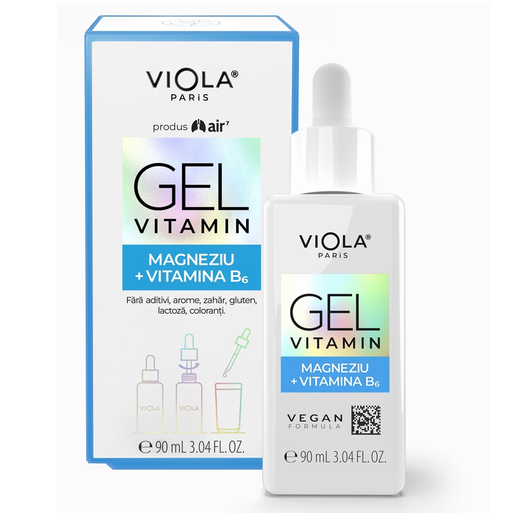 Gel cu magneziu si vitamina B6 Gel Vitamin, 90 ml, Viola