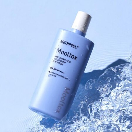 Ser cu protectie solară SPF 50+ PA++++ si acid hialuronic Hyaluronic Acid Mooltox Water Glow, 50 ml, Medi-Peel 611675