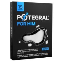 Supliment pentru potenta Potegral For Him, 15 capsule, Green Splid