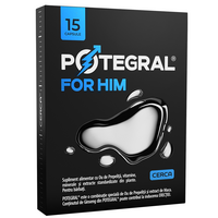 Supliment pentru potenta Potegral For Him, 15 capsule, Green Splid