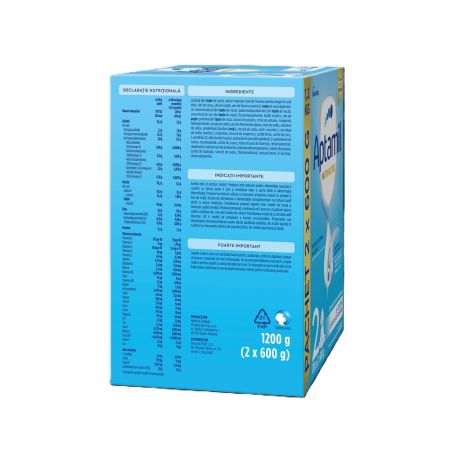 Pachet lapte praf Nutri-Biotik 2 POF, 2 x 600 g, Aptamil 708501