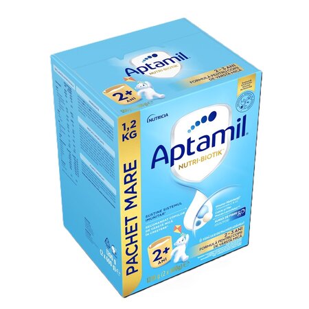 Pachet lapte praf Junior 1+ Nutri-Biotik, 2 x 600 g, Aptamil 754675
