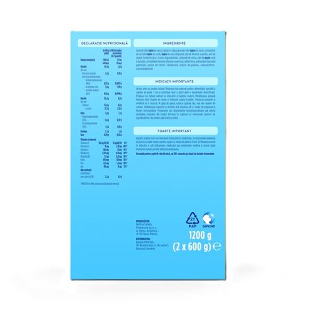 Pachet lapte praf Junior 1+ Nutri-Biotik, 2 x 600 g, Aptamil 754679