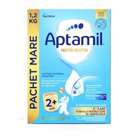 Pachet lapte praf Junior 1+ Nutri-Biotik, 2 x 600 g, Aptamil