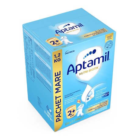 Pachet lapte praf Junior 2+ Nutri-Biotik, 2 x 600 g, Aptamil 708572