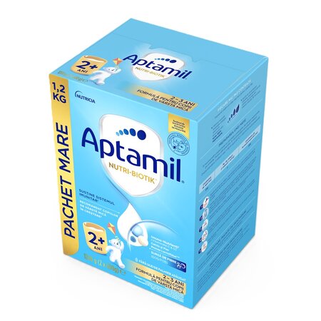 Pachet lapte praf Junior 2+ Nutri-Biotik, 2 x 600 g, Aptamil 708566