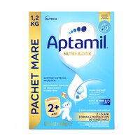 Pachet lapte praf Junior 2+ Nutri-Biotik, 2 x 600 g, Aptamil