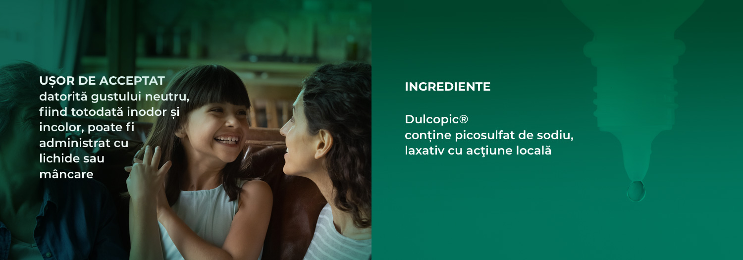 INGREDIENTE: Dulcopic&reg; conține picosulfat de sodiu, laxativ cu acţiune locală