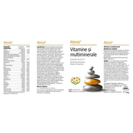 Pachet Coenzima Q10 120 mg, 40 capsule + Vitamine si multiminerale, 30 comprimate, Alevia 655777