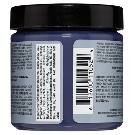 Vopsea de par semipermanenta Blue Steel, 118 ml, Manic Panic 612016
