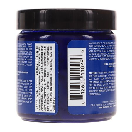 Vopsea de par semipermanenta Shocking Blue, 118 ml, Manic Panic 612081