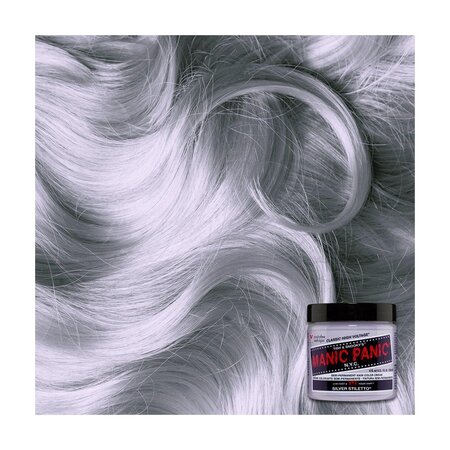 Vopsea de par semipermanenta Silver Stiletto, 118 ml, Manic Panic 612086