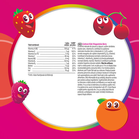 Centrum Kids VitaGummies Berry, 60 jeleuri, Haleon 612142