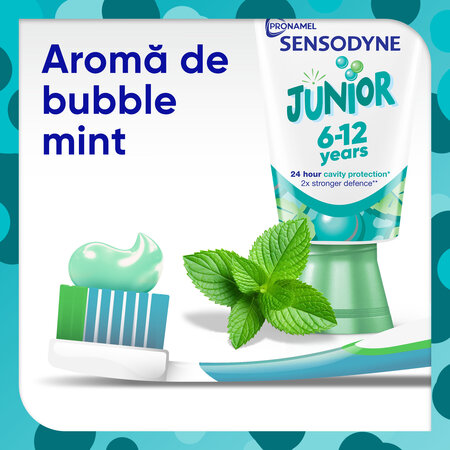 Pasta de dinti, Sensodyne Pronamel Junior 6-12 ani, 50 ml, Sensodyne 612201