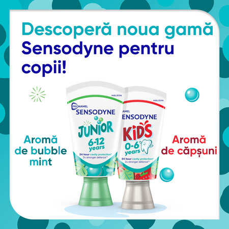 Pasta de dinti, Sensodyne Pronamel Junior 6-12 ani, 50 ml, Sensodyne 612203