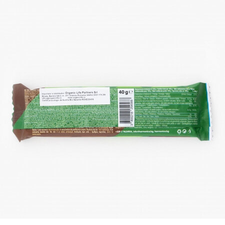 Napolitana bio crocanta  invelita in ciocolata Classic, 40 g, Harmonica 612266