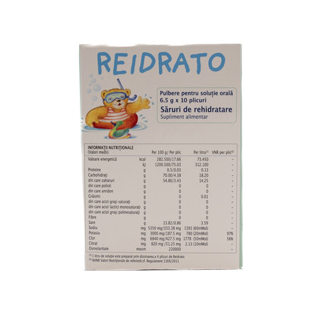 Reidrato pulbere pentru solutie orala, 10 plicuri, Pharmalife 619261