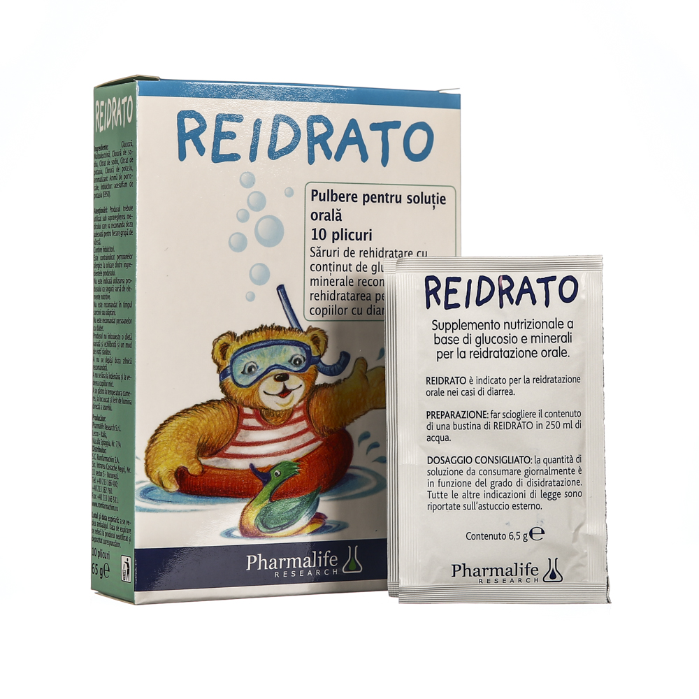 Reidrato pulbere pentru solutie orala, 10 plicuri, Pharmalife