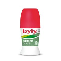Deo roll-on cu menta si ceai verde Organic Fresh Active, 50 ml, Byly