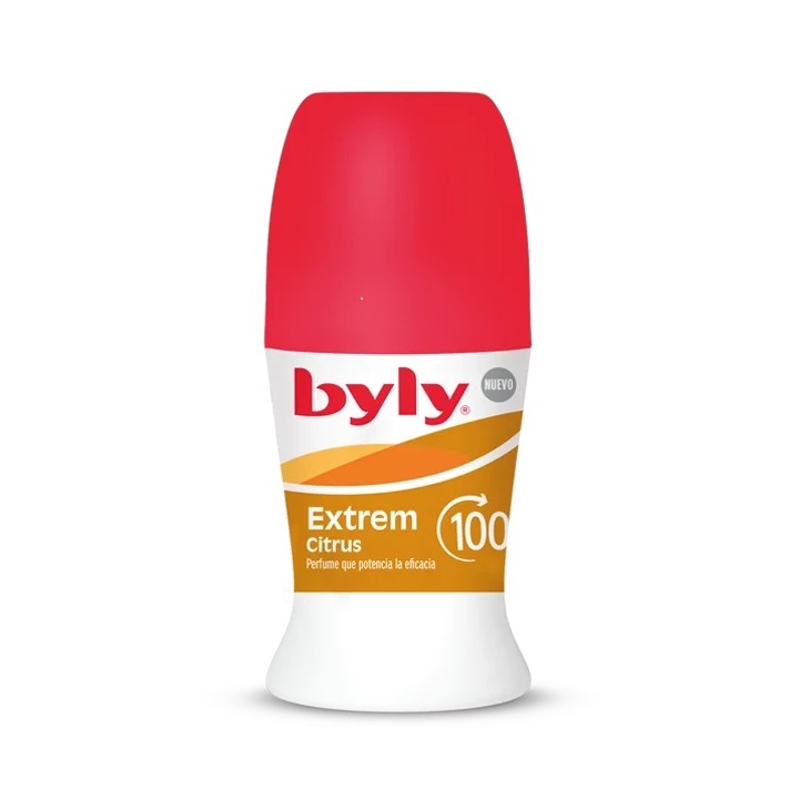 Deo roll-on, protectie 100h Extrem Citrus, 50 ml, Byly